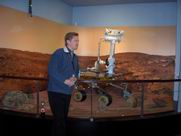 Glen Nagle at the Mars exhibit.