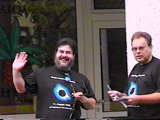 Mark and Volker with eclipse goggles