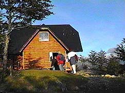 warming hut at nunatak