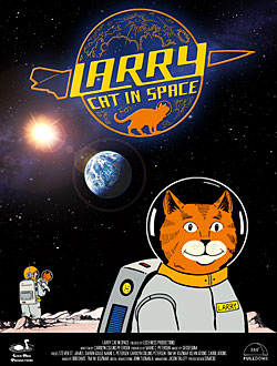 Larry Cat In Space poster